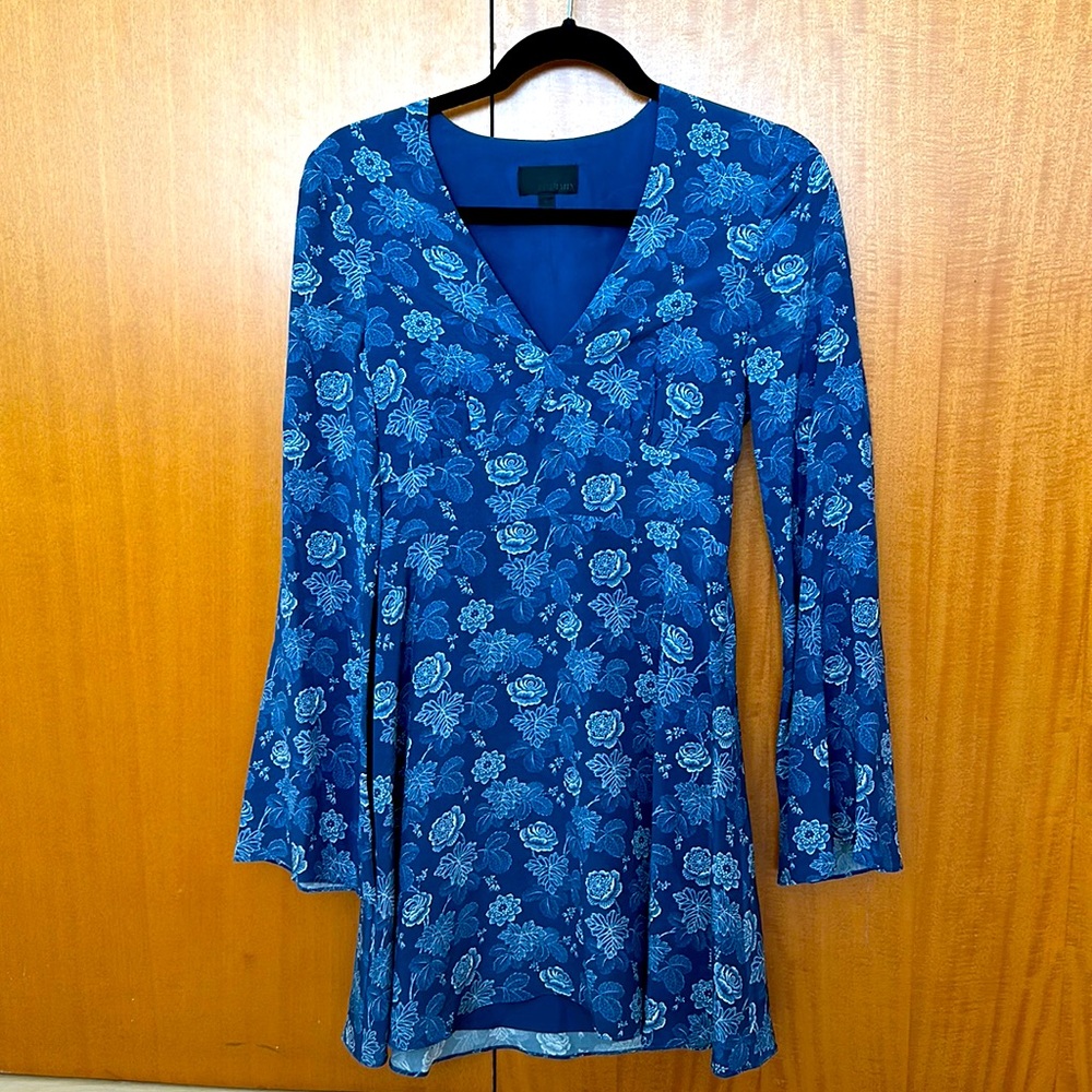 Intermix, Floral open back short dress, size P